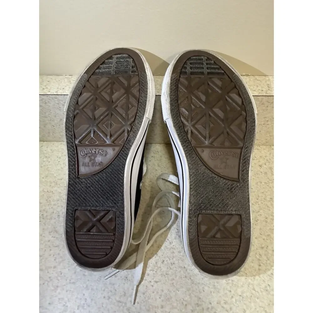Converse All Star Black Low Top Youth Kids Sneakers Size 12